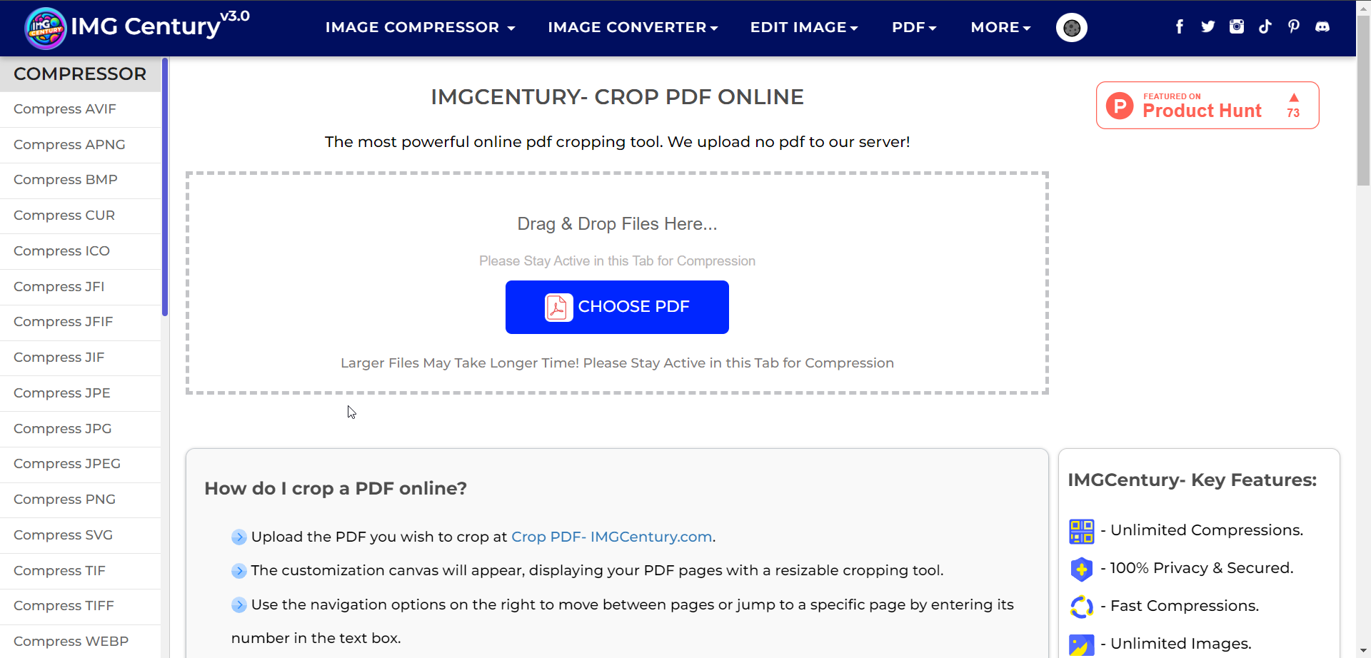 Crop pdf online easy pdf cropping tool imgcentury